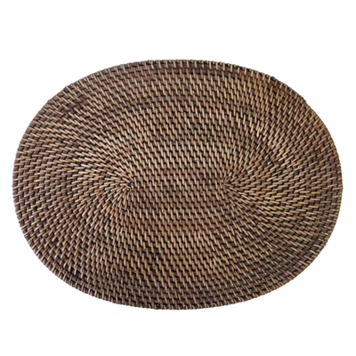 Brown Oval Placemat