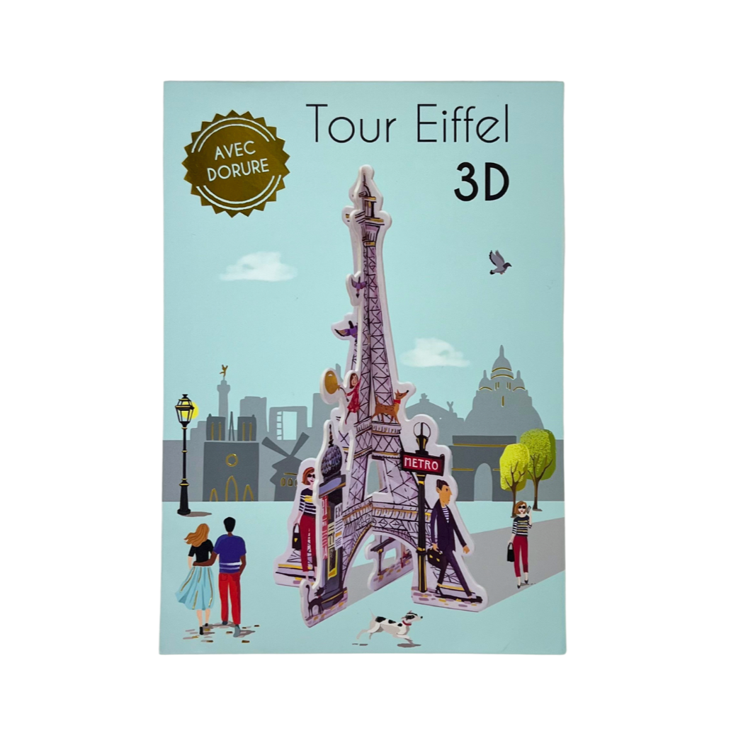 3D Eiffel Tower - Paris 1950's