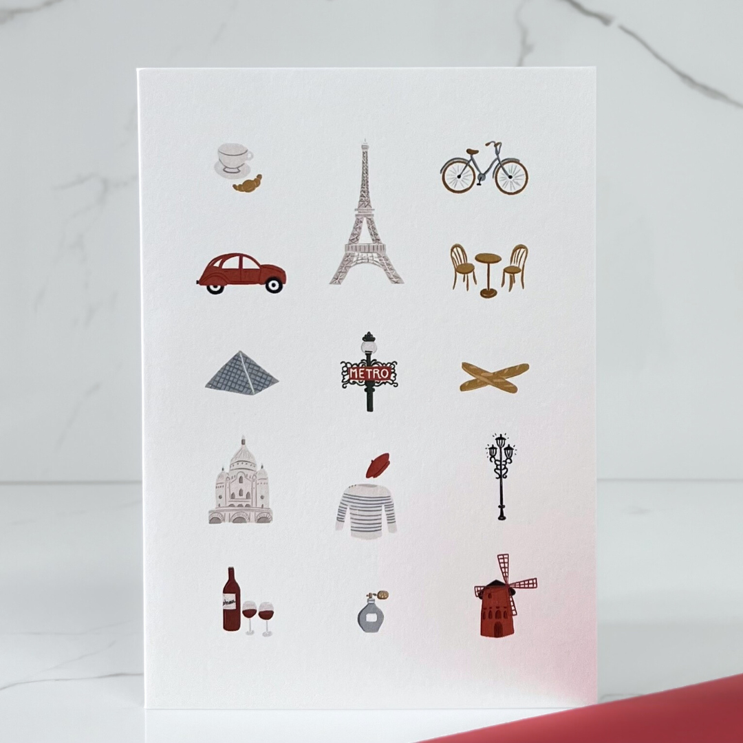 Card Paris Icons