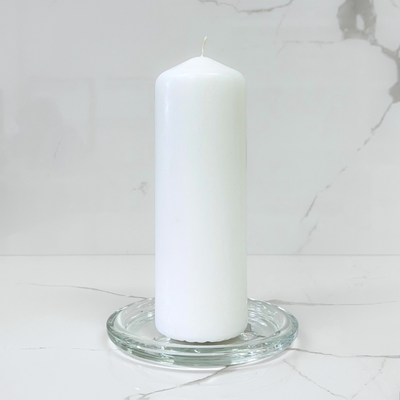 Candle White 20cm x 7cm