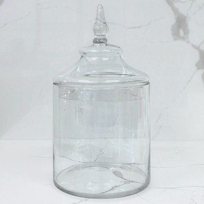 Glass Cylinder Jar with Lid (Instore Only)