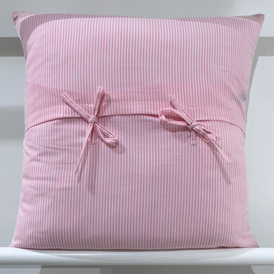 Quilted Cushion Cover - Pink Heart