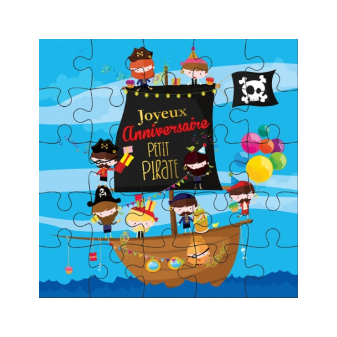 Pirates Puzzle Birthday card