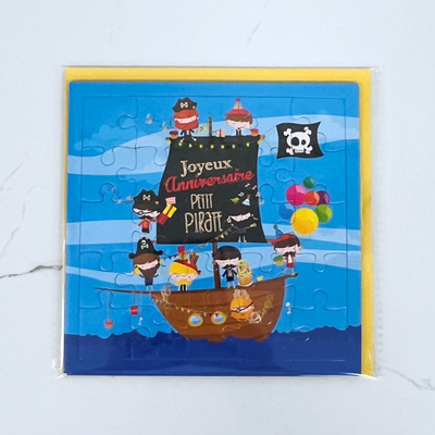 Pirates Puzzle Birthday card