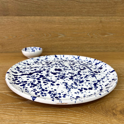 Blue Flat Round Platter 33cm (Instore Only)