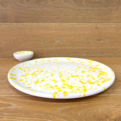 Yellow Flat Round Platter 33cm (Instore Only)