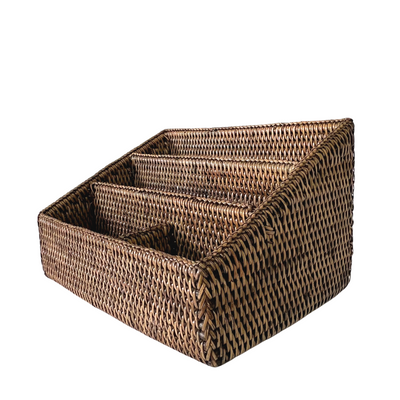 Rattan Letter Holder - Brown