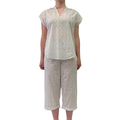 Short Cap Sleeve Cami & 3/4 Pants - Linen