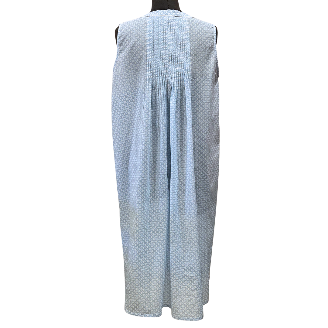 Sleeveless Nightie - Jali Blue