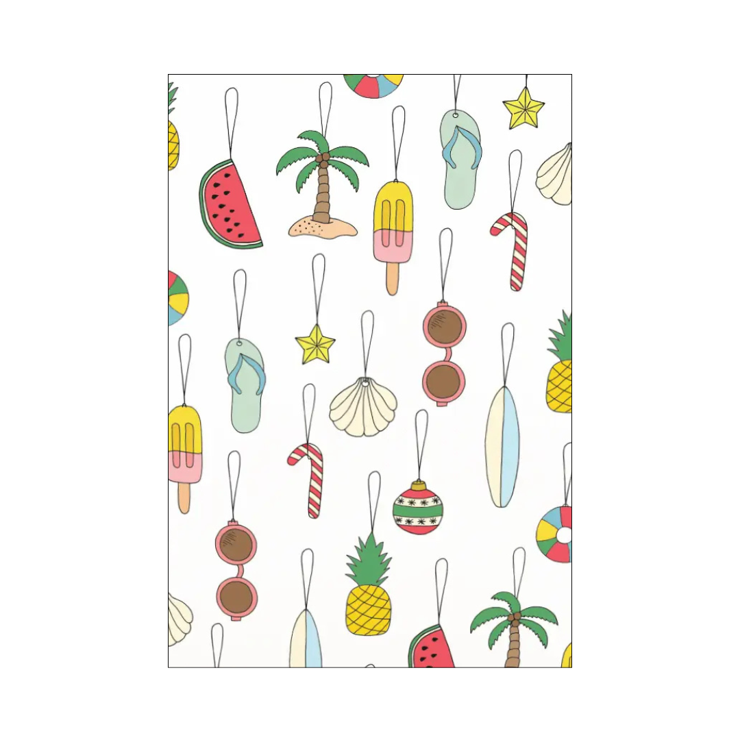 Christmas Card - Summer Christmas Decorations