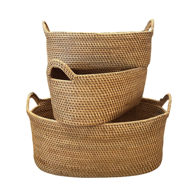 Tan Oval storage - 3 sizes (available in-store only)