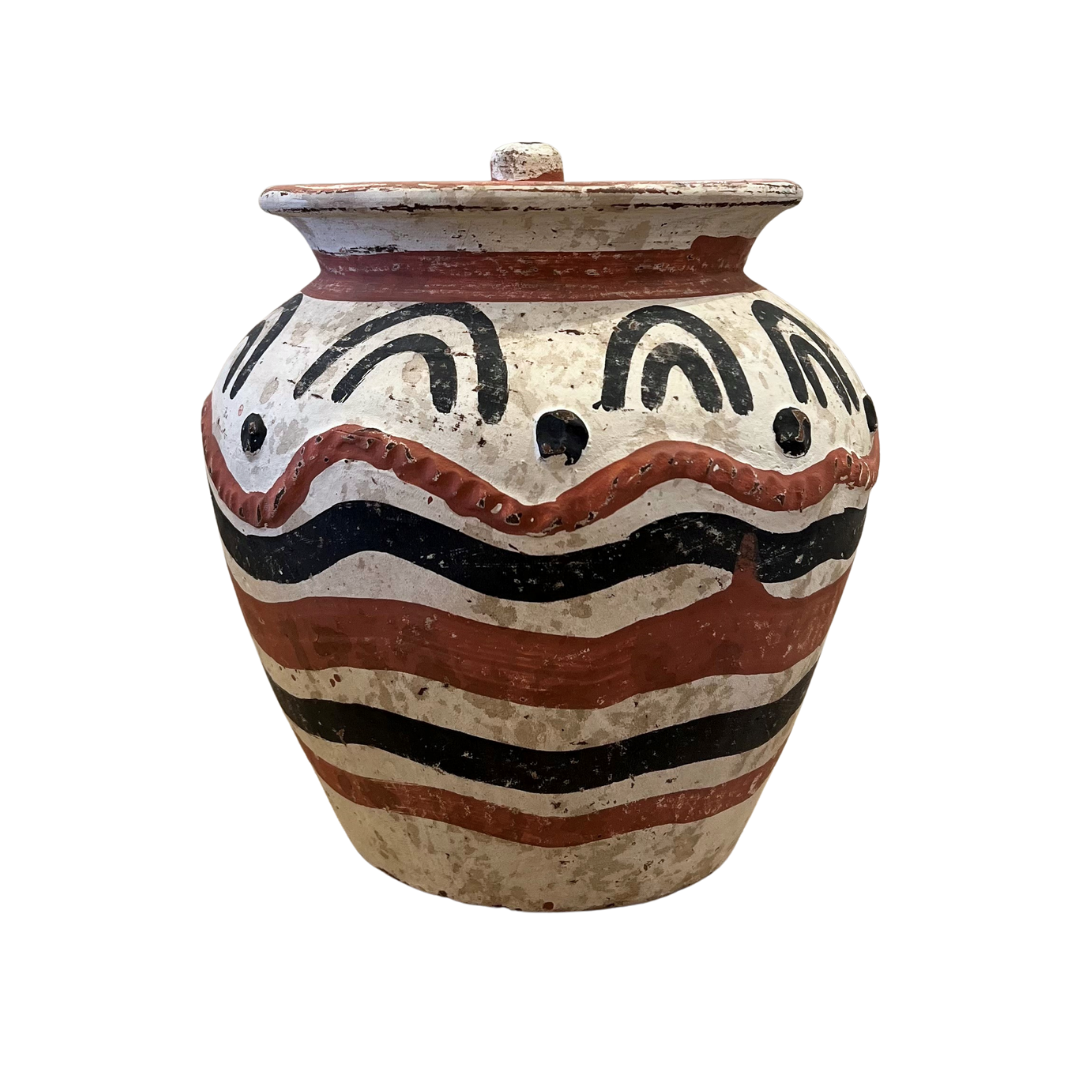 Large Clay Pot - Primitive Design #1 (available in-store only)