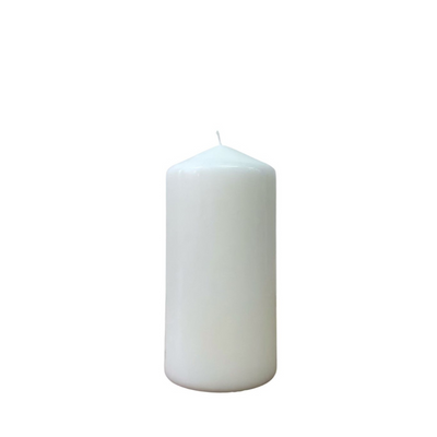 Candle White 15cm x 8cm