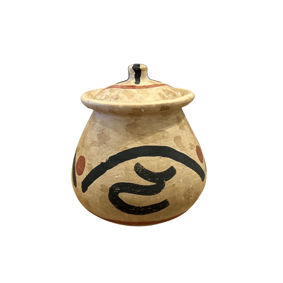 Medium Clay Pot - Primitive Design #3 (available in-store only)