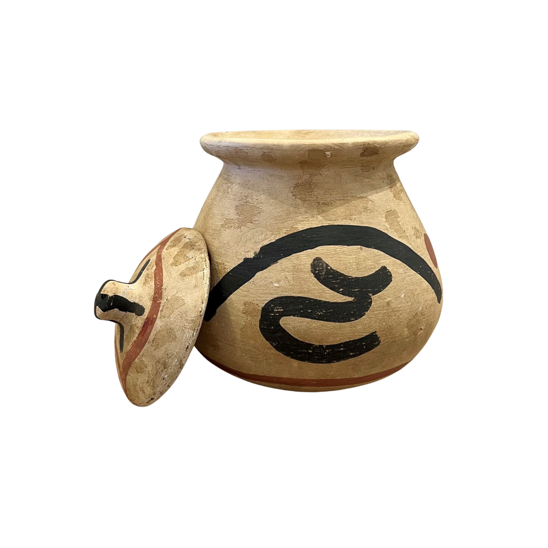 Medium Clay Pot - Primitive Design #3 (available in-store only)