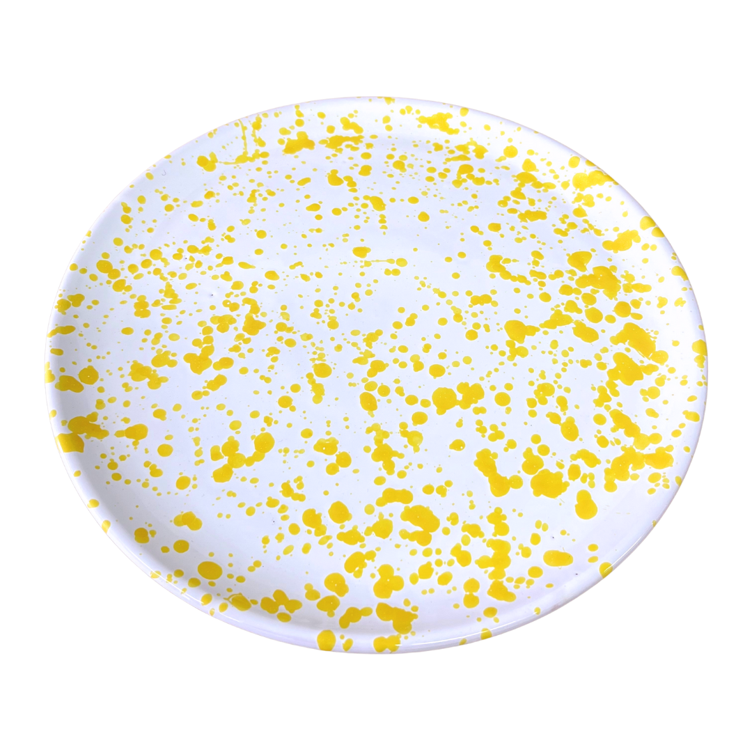 Yellow - Flat Round Platter 33cm (available in-store only)