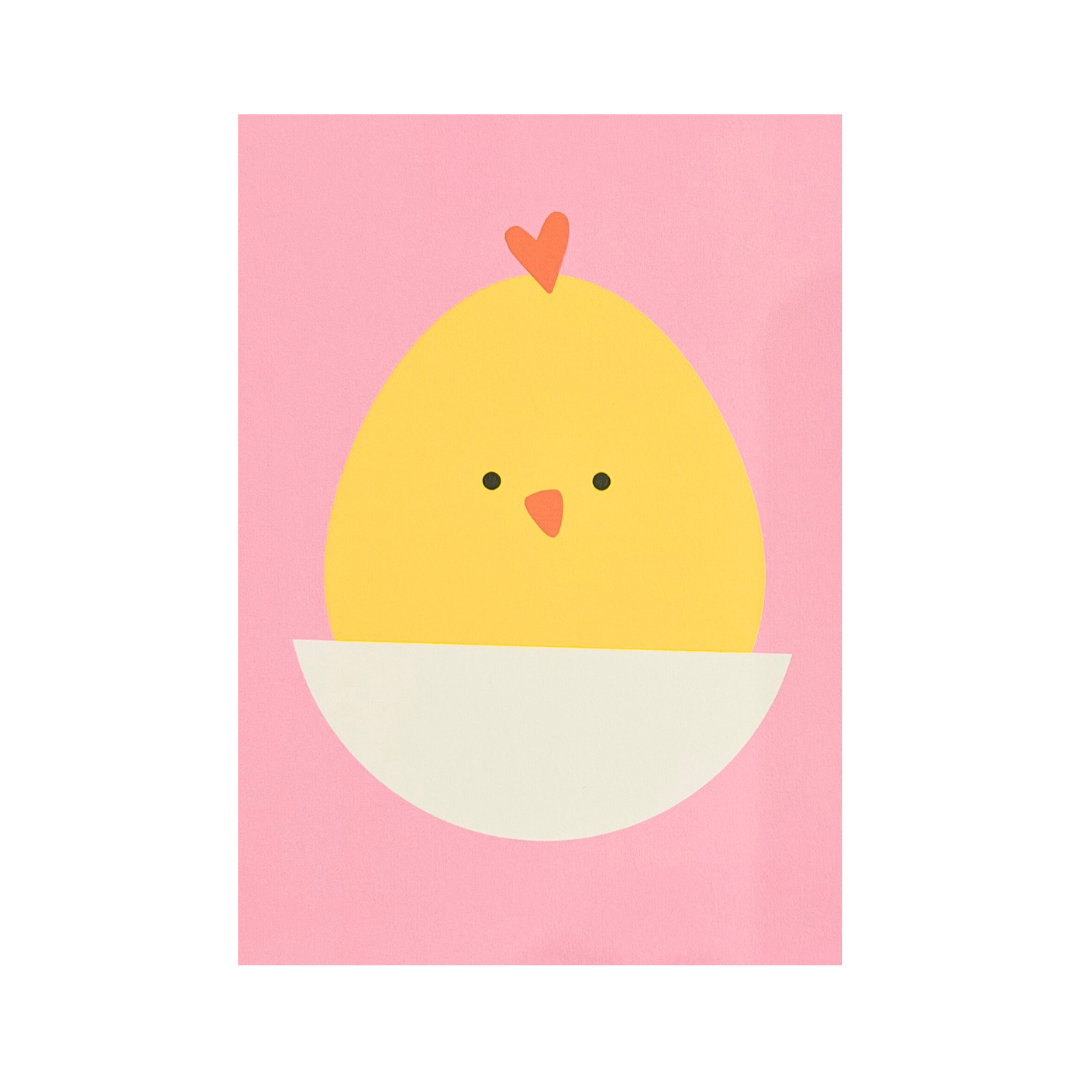 Card - Baby Chick Pink