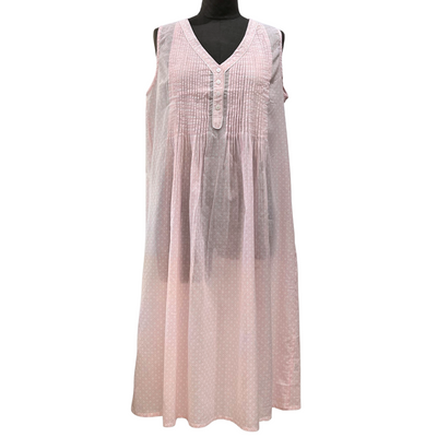 Sleeveless Nightie - Jali Pink