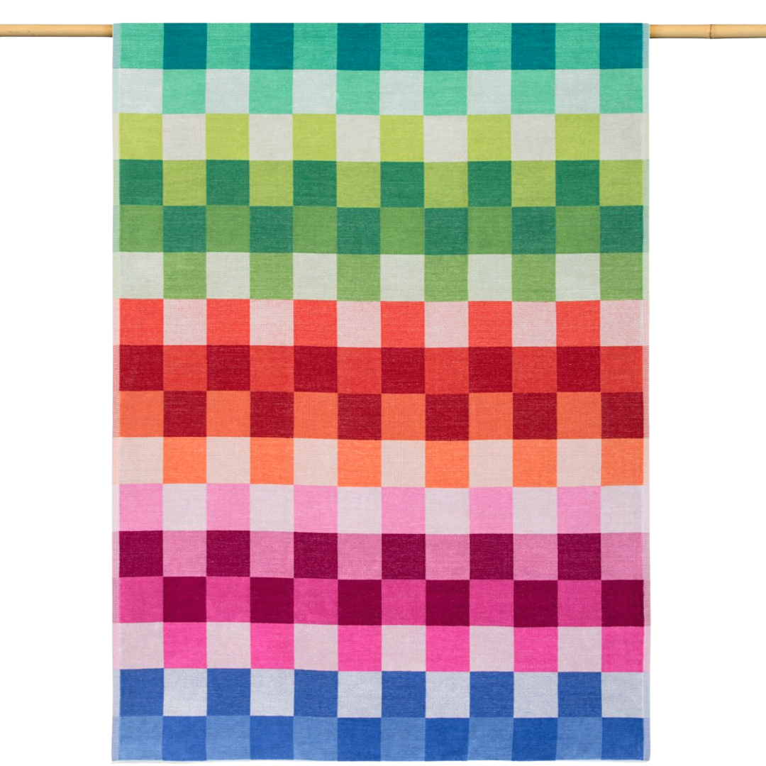 Beach Towel - Multi Check