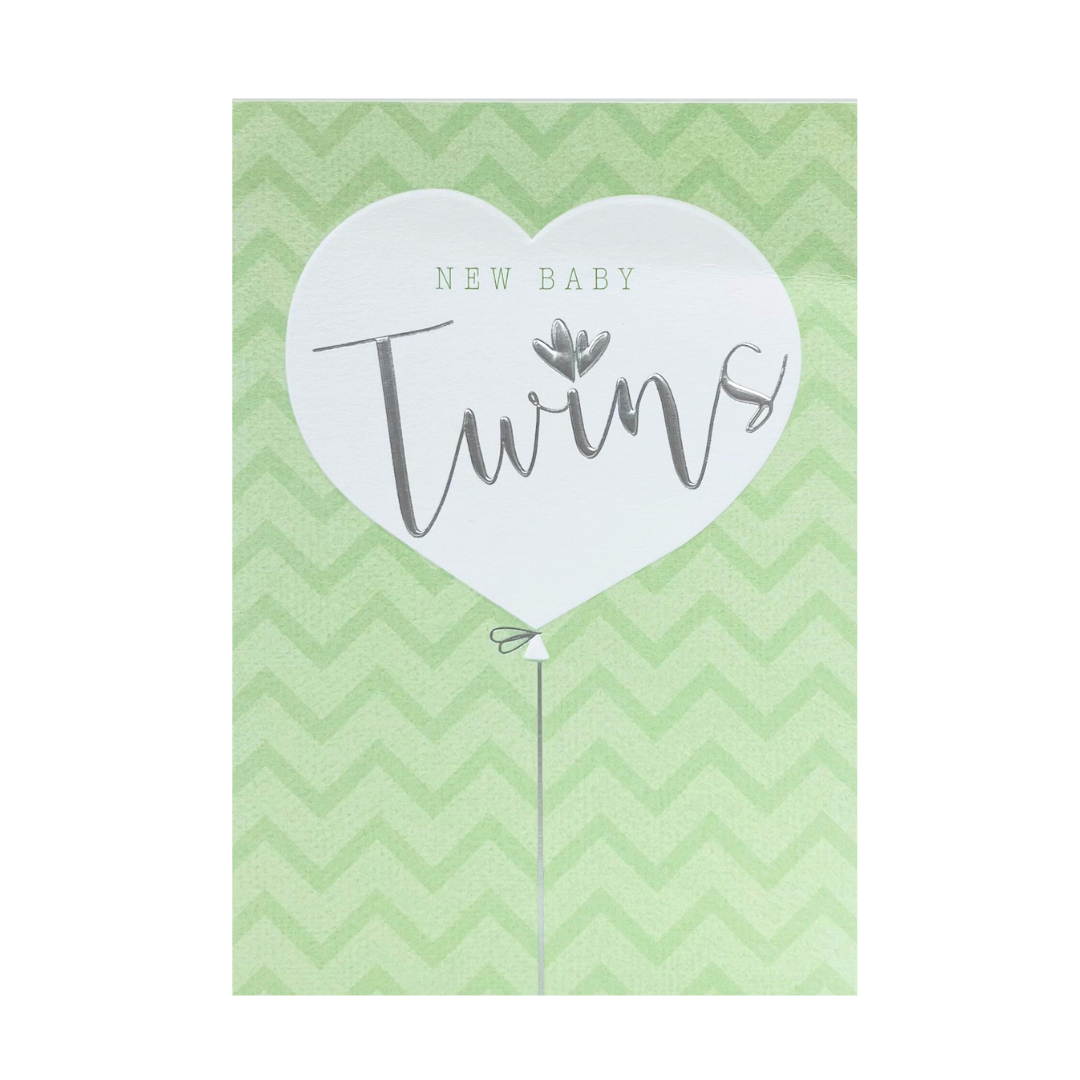 Card New Baby Twins