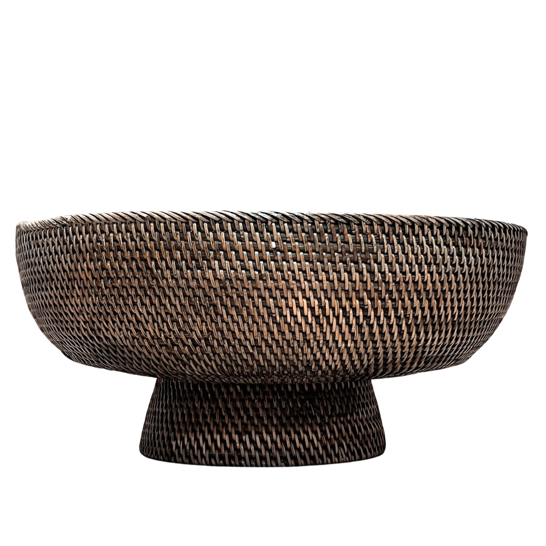 Brown Extra Large Footed Bowl (available in-store only)