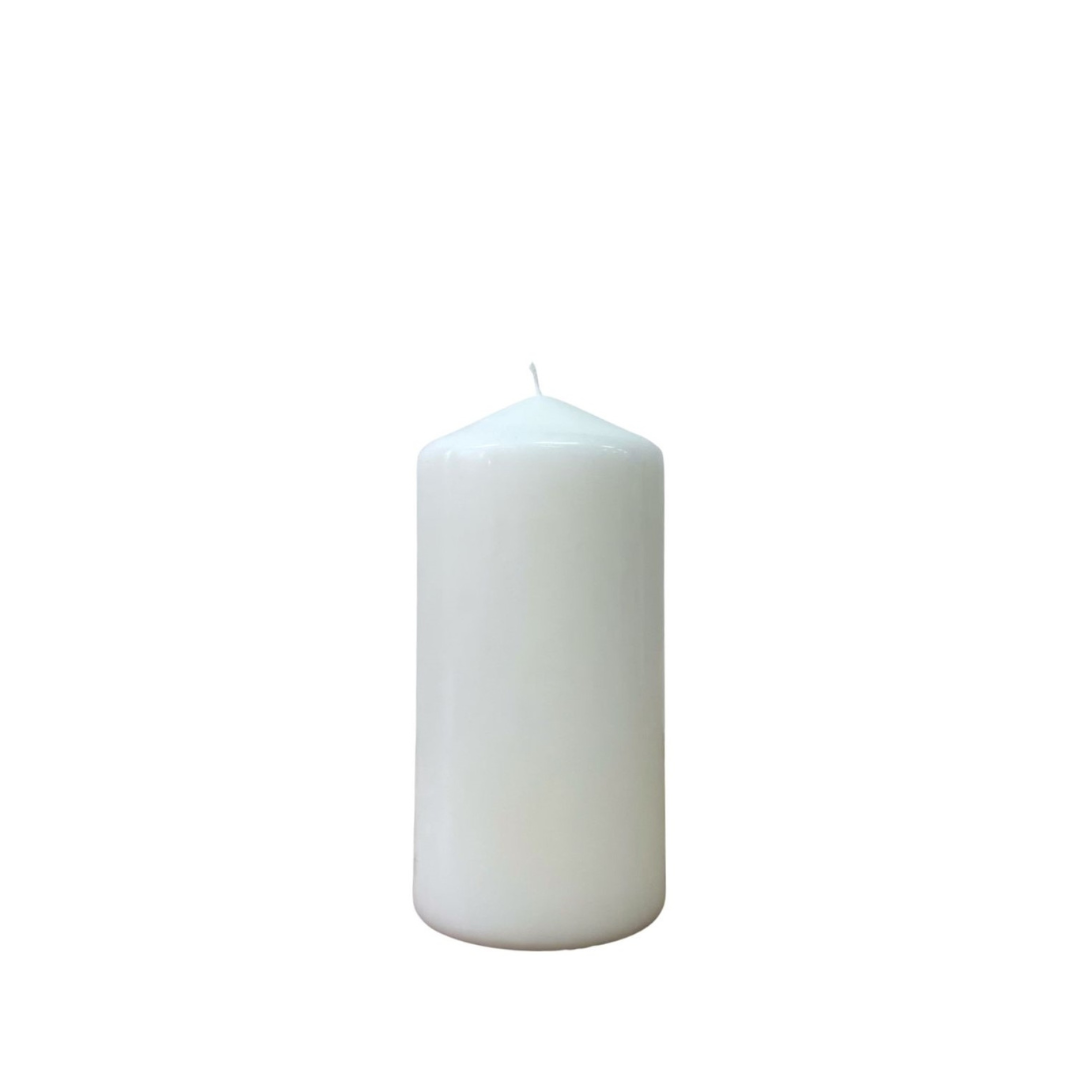 Candle White 13cm x 7cm