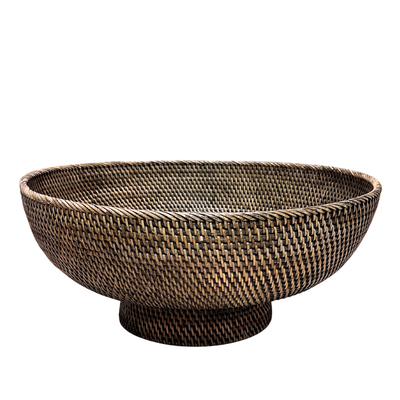 Brown Extra Large Footed Bowl (available in-store only)