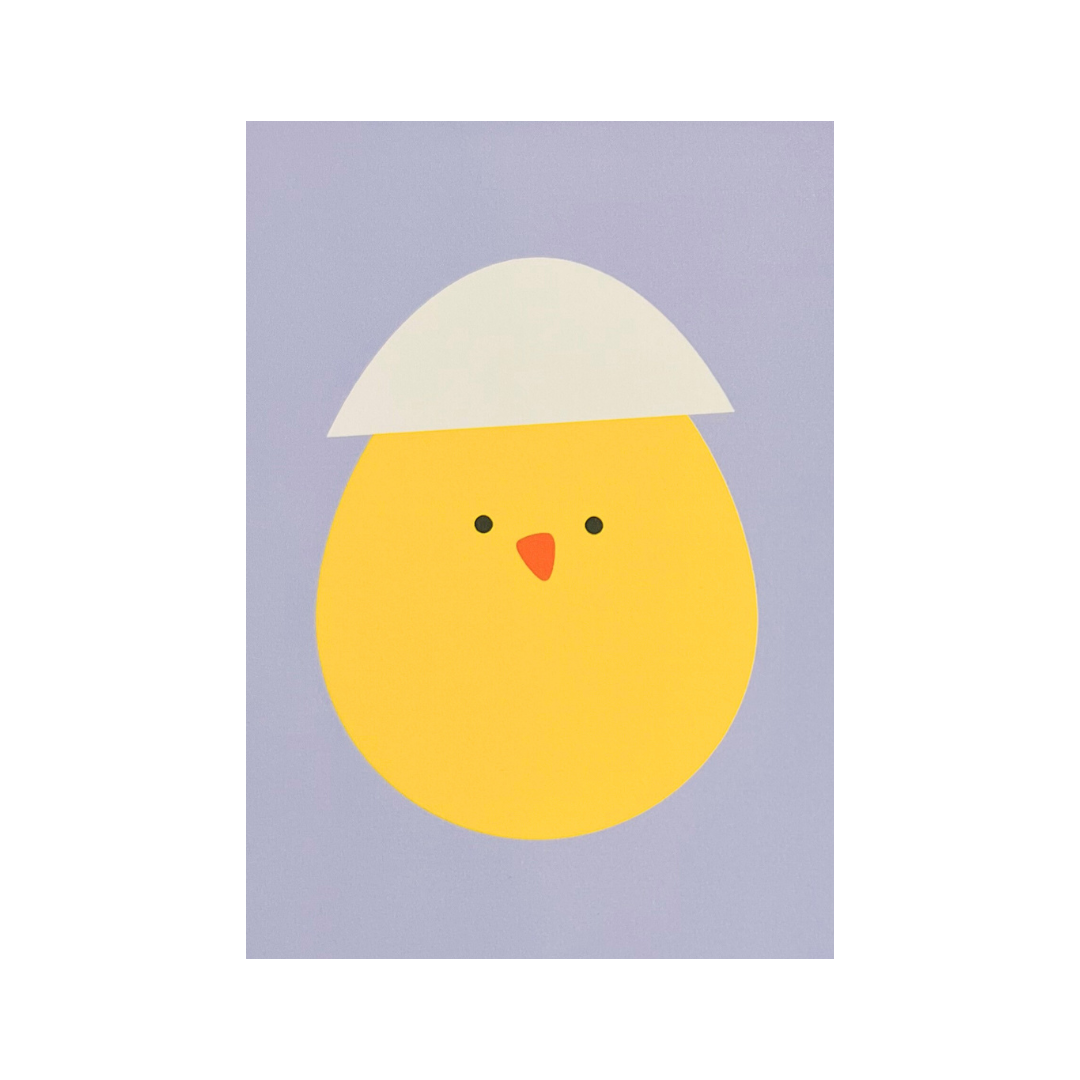 Card - Baby Chick Mauve