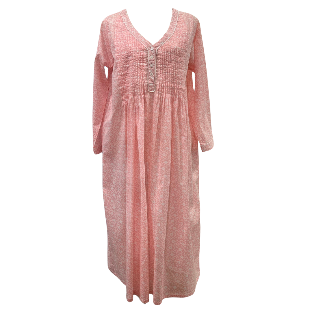 3/4 Sleeve Nightie - Peach