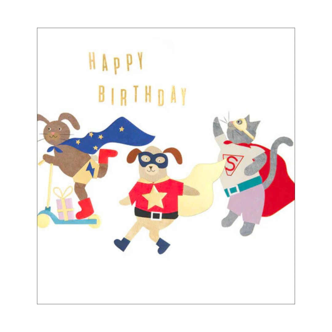 Card - Birthday Superhero Dogs