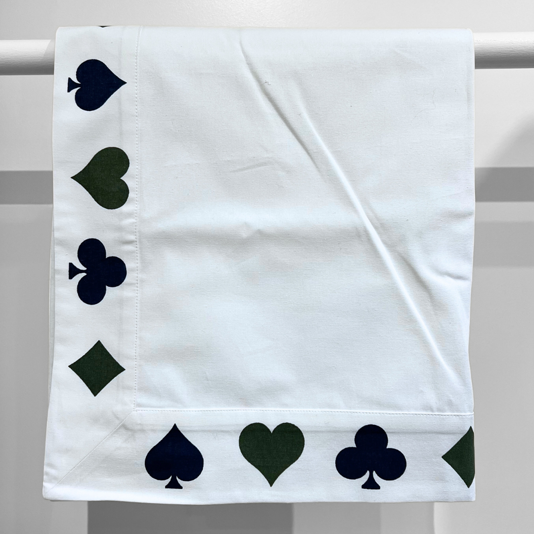 Bridge Napkin - Sage & Navy