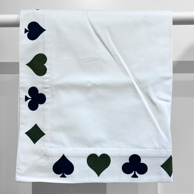 Bridge Napkin - Sage & Navy