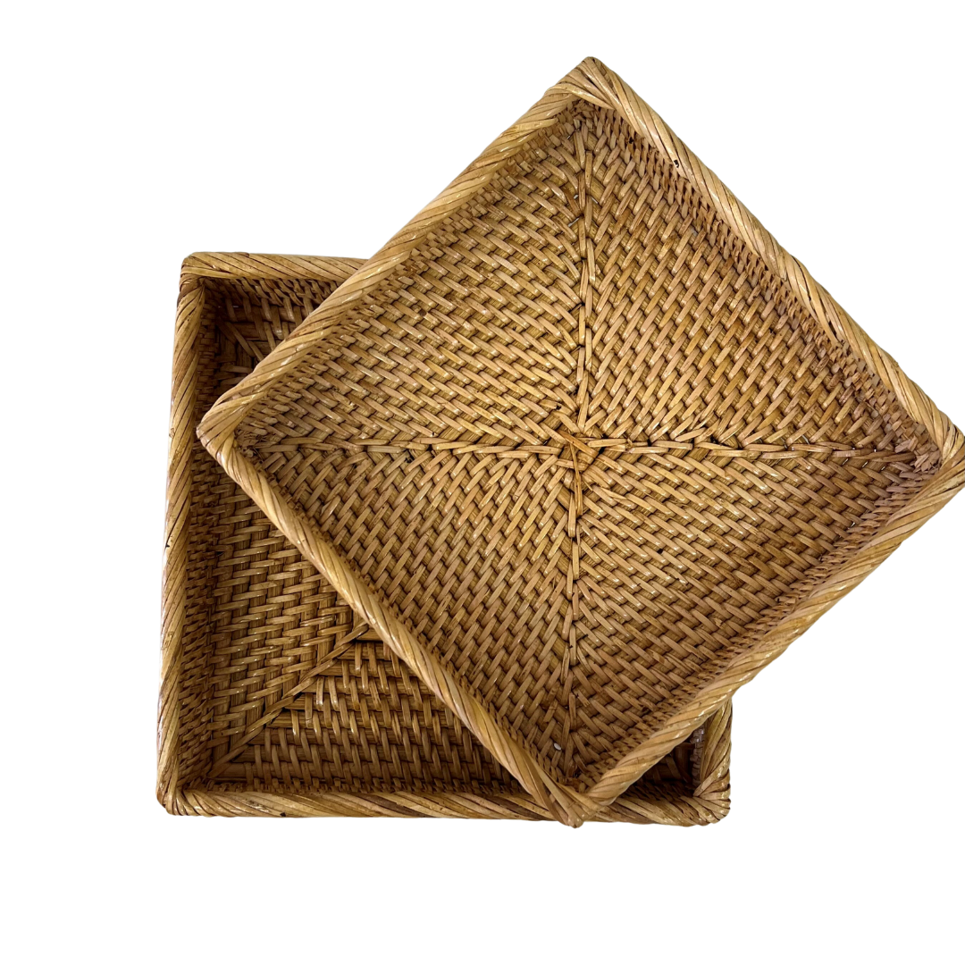 Tan Square Tray - 2 sizes