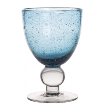 Bubble Wine Glass - Blue