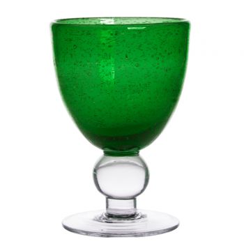 Bubble Wine Glass - Green