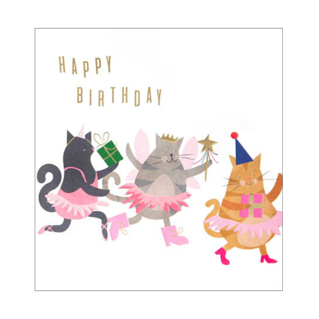 Card - Birthday Fairy Cats