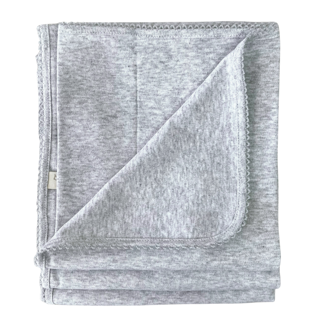 Cotton Wrap - Grey With Grey Trim