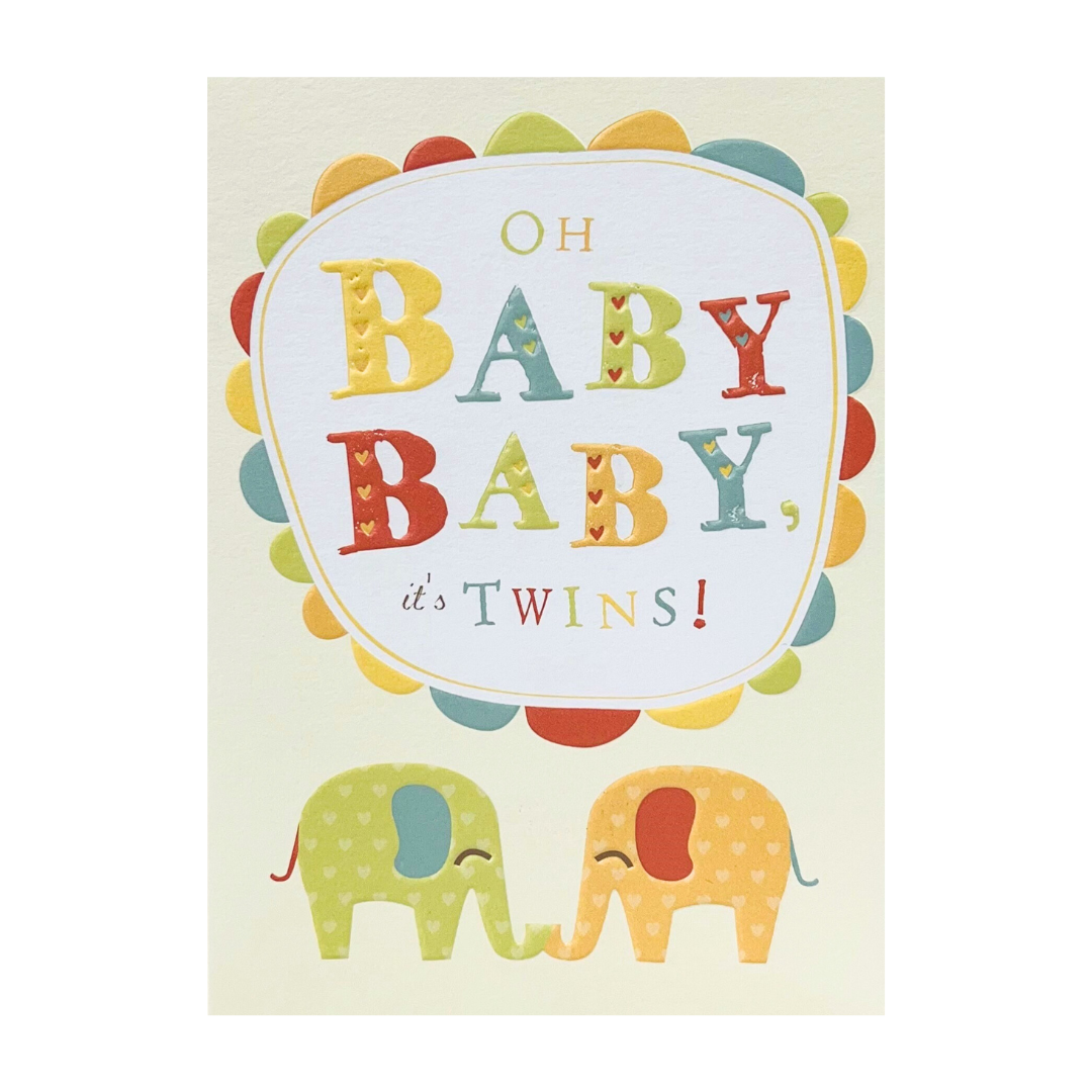 Card - Oh Baby Baby it's Twins!