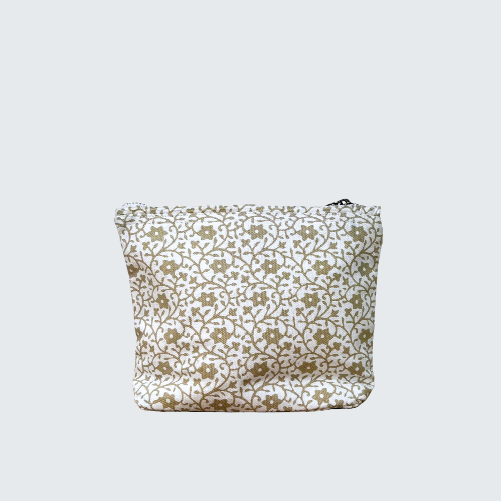 Cosmetic Bag - Linen Botanical Print