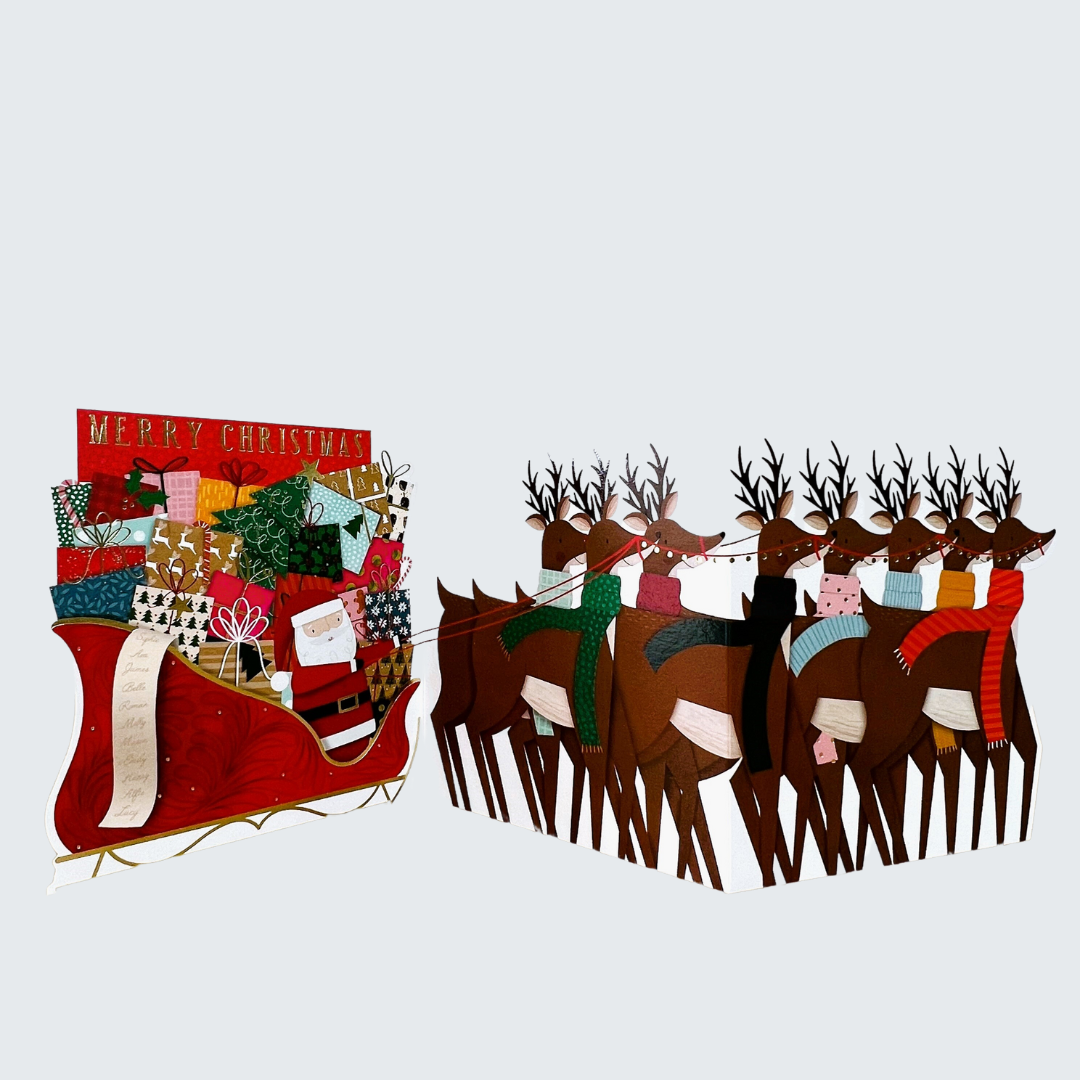 Card Parade Santa & Reindeer