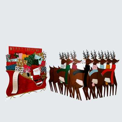 Card Parade Santa & Reindeer
