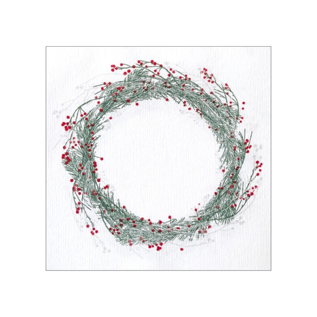 Cocktail Serviette - Couronne Vert