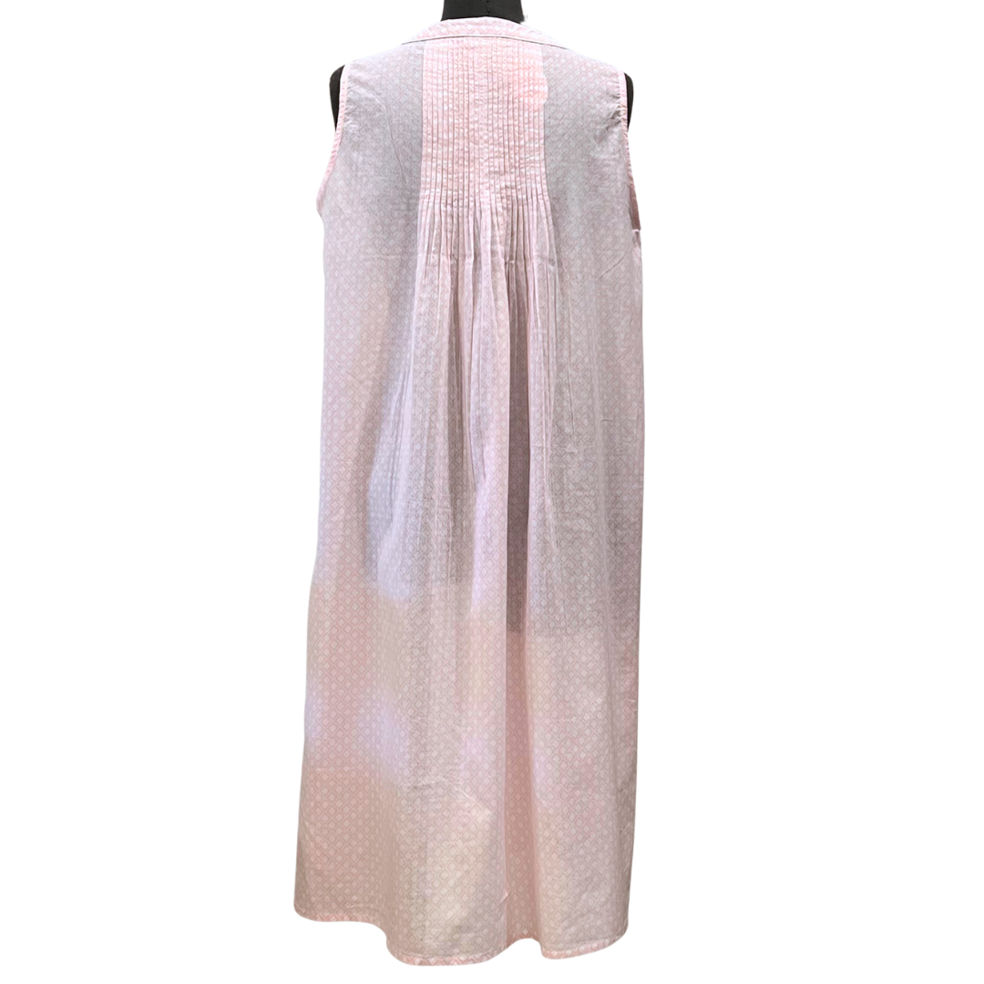 Sleeveless Nightie - Jali Pink