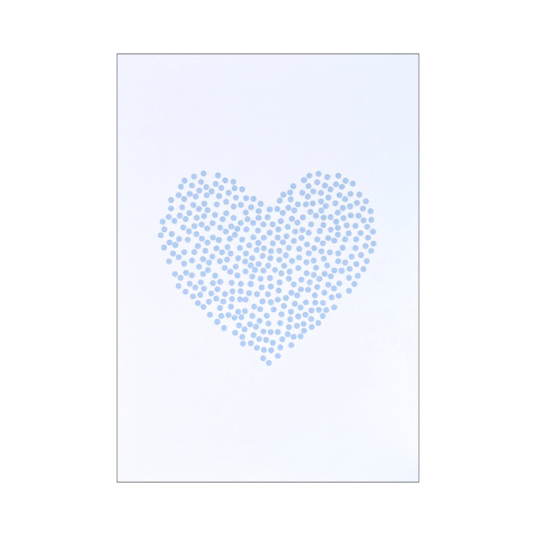 Card Blue Heart