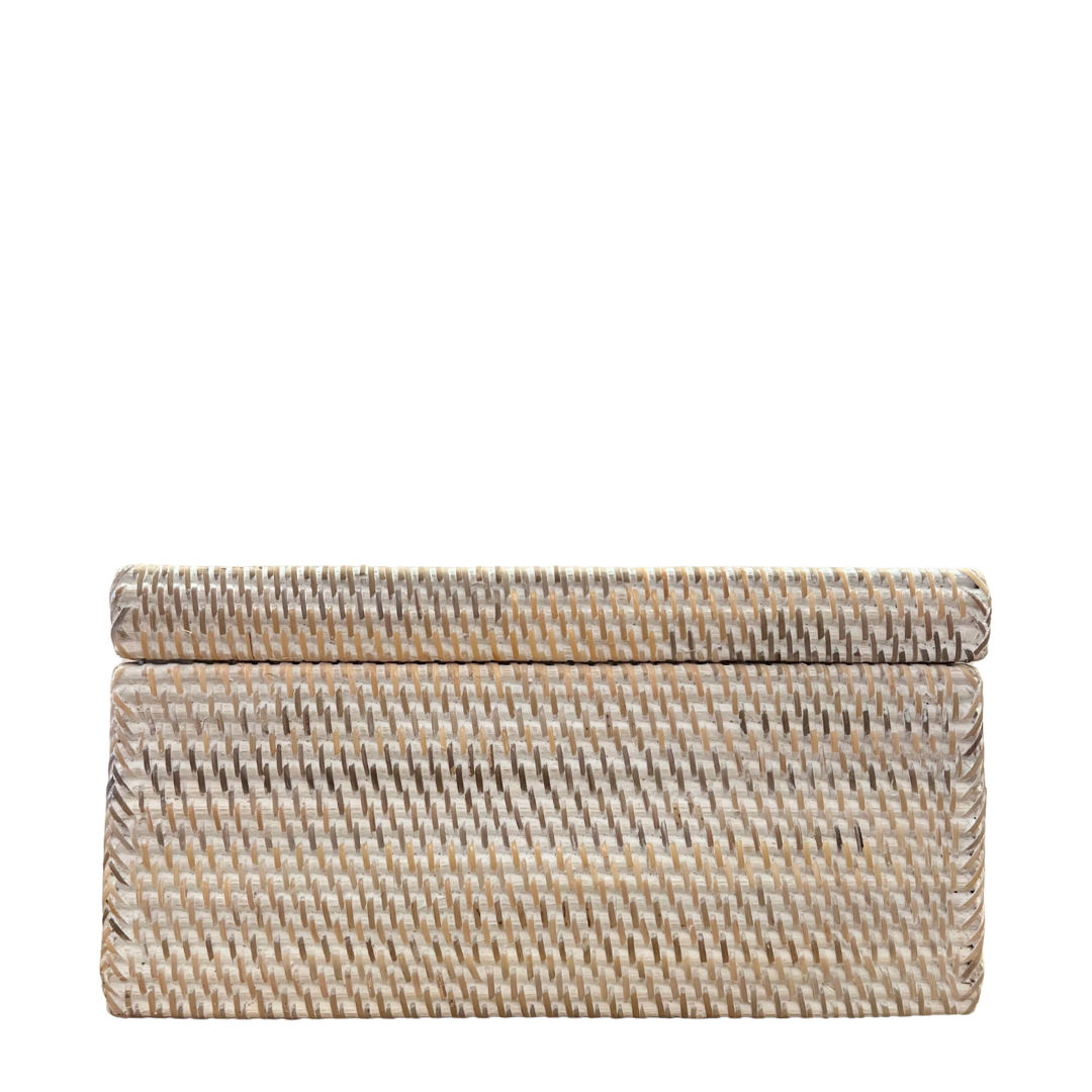 White Rectangle Storage Box - 3 sizes (available in-store only)