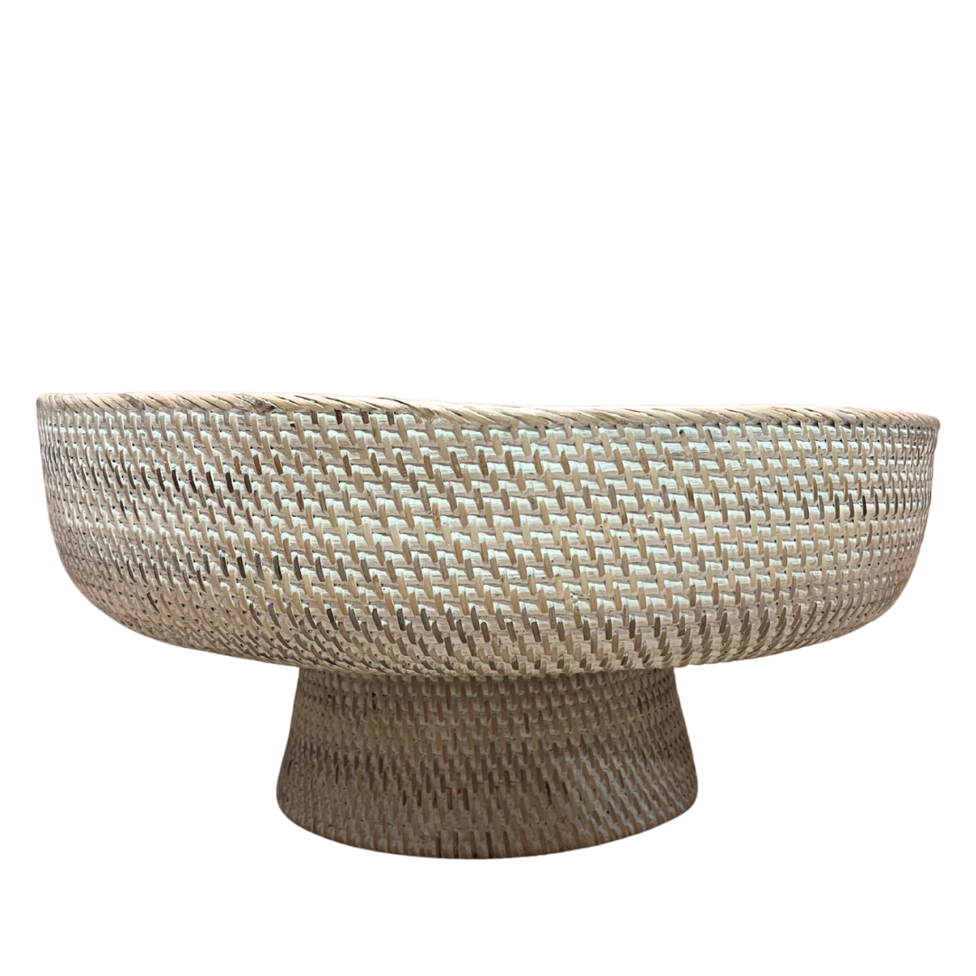 White Extra Large Footed Bowl (available in-store only)