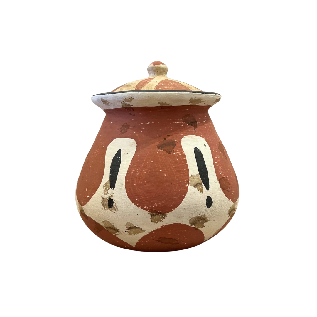 Medium Clay Pot - Primitive Design #4 (available in-store only)