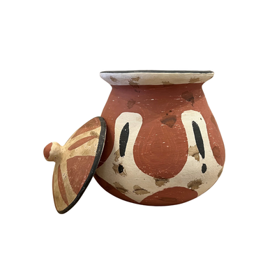 Medium Clay Pot - Primitive Design #4 (available in-store only)