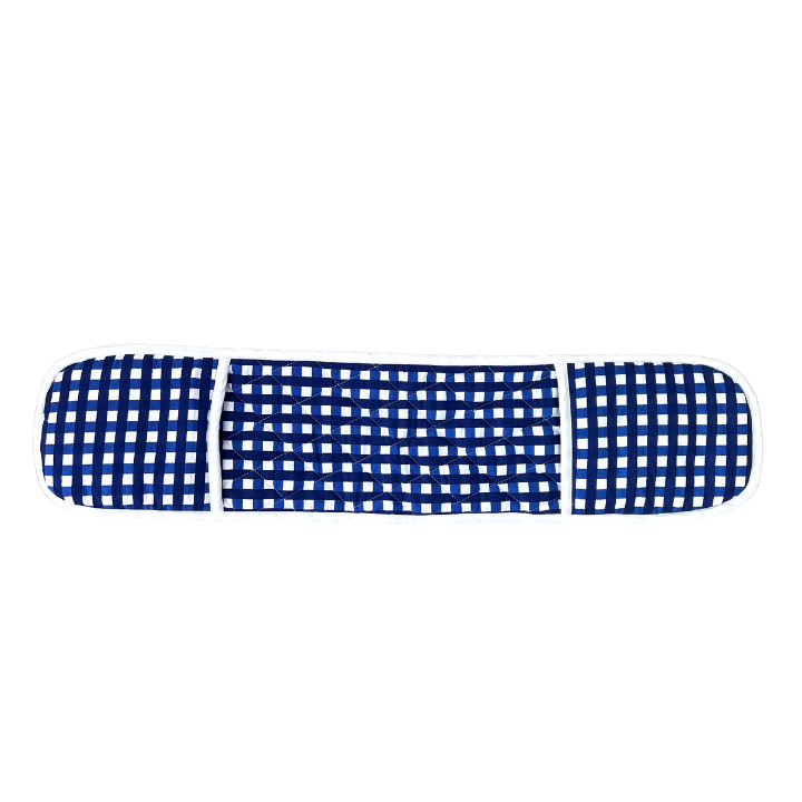 Navy & Royal Blue Check Double Oven Glove