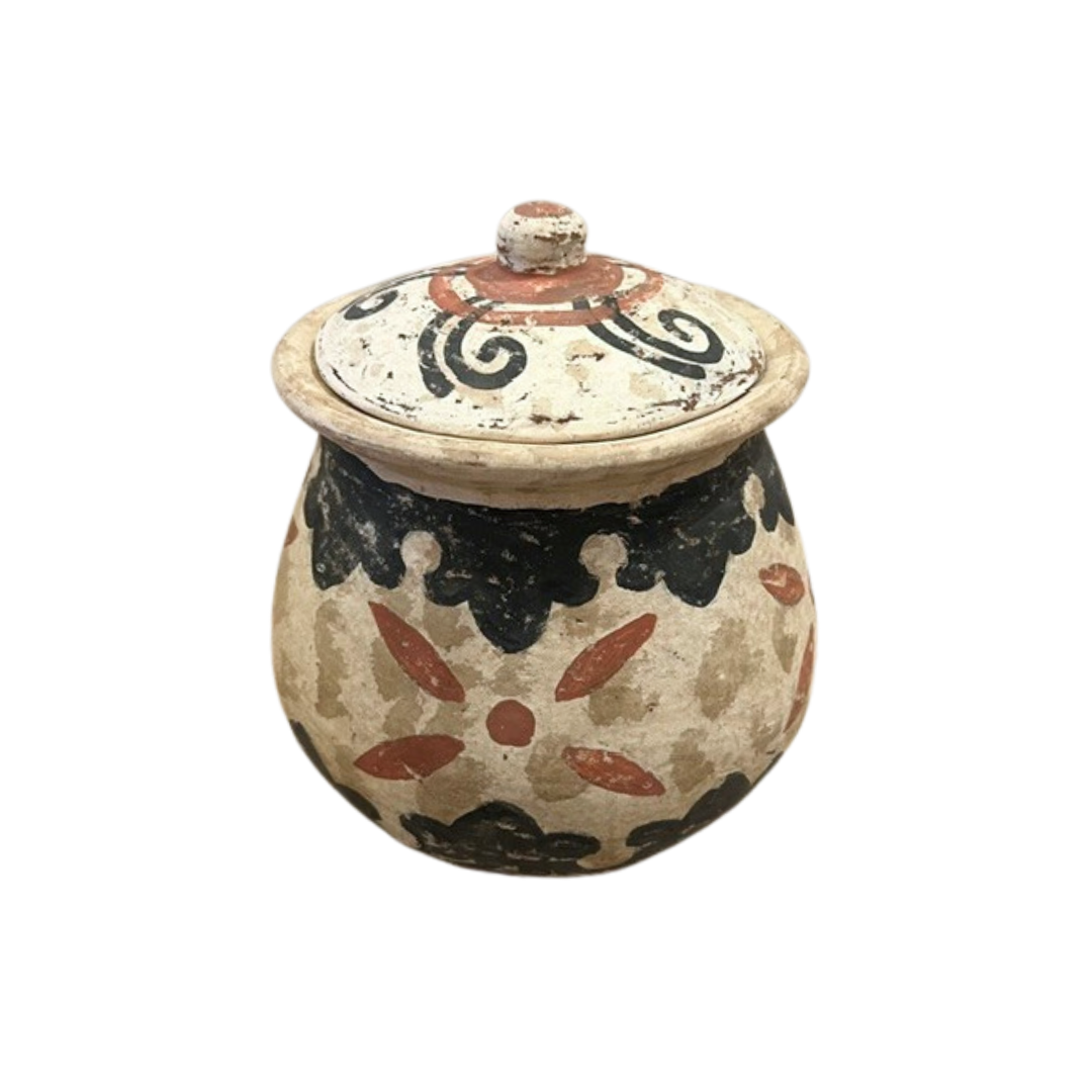 Medium Clay Pot - Primitive Design #12 (available in-store only)